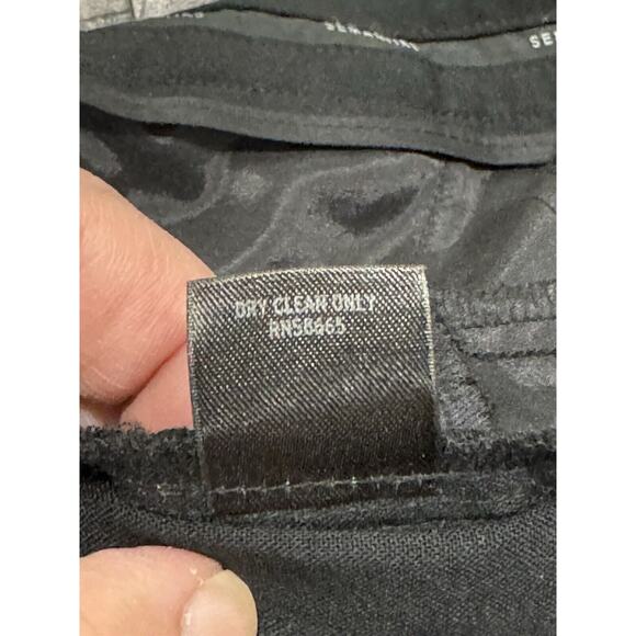 Semantiks Black Wool Blend Dress Pants - Size 8 - Picture 10 of 10